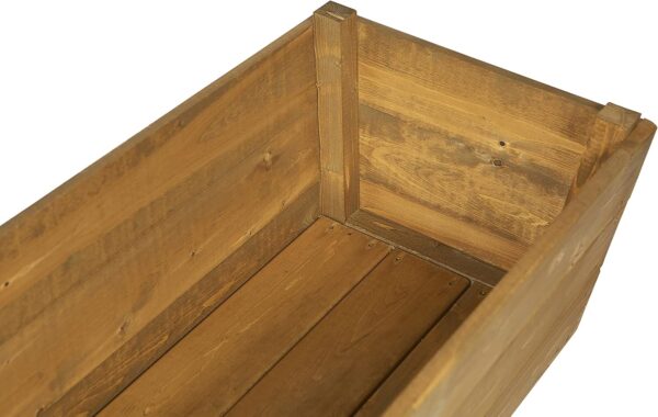 Wooden Planter Box – Large Outdoor Timber Trough for Flowers & Plants - Image 7