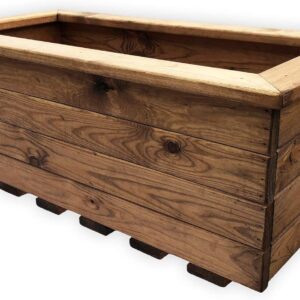Extra Large Wooden Garden Trough Planter – Sale!