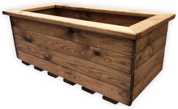 Extra Large Wooden Garden Trough Planter – Sale!