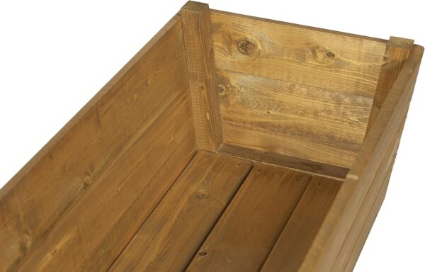 Wooden Planter Box – Large Outdoor Timber Trough for Flowers & Plants - Image 6