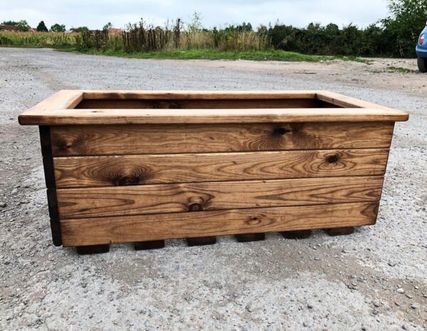 Extra Large Wooden Garden Trough Planter – Sale! - Image 3