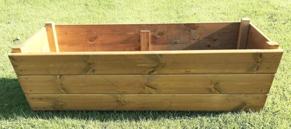 Wooden Planter Box – Large Outdoor Timber Trough for Flowers & Plants - Image 8
